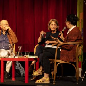 Lesung von Dagmar Leupold und Franz Hohler im Marionettentheater