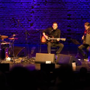 Musiker Gerald Votava bei der Eröffnung
