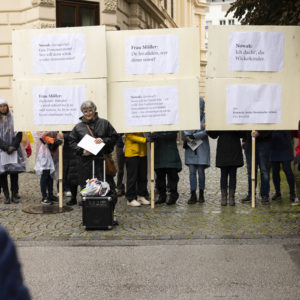 Outdoor-Performance "Ferdinand Hanusch? Hier entlang"