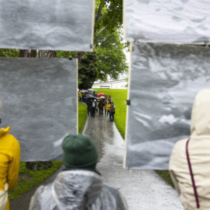 Outdoor-Performance "Ferdinand Hanusch? Hier entlang"