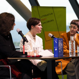 Lesung von Sofia Andruchowytsch in der Panoramabar der Stadtbibliothek
