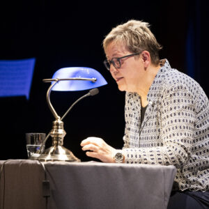 Autorin Barbara Hundegger bei der Lyrikmatinee