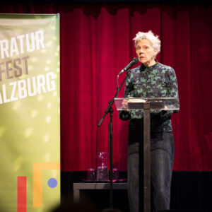 Autorin Esther Kinsky bei der Lyrikmatinee