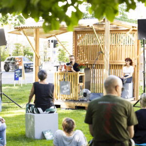 Lesung von Henrik Szántó im Festzentrum